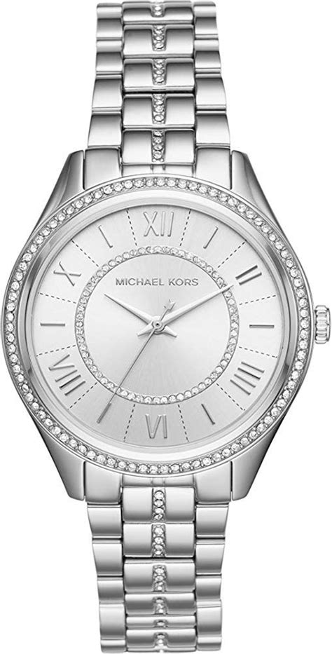 silberne uhr damen michael kors|michael kors women's watch.